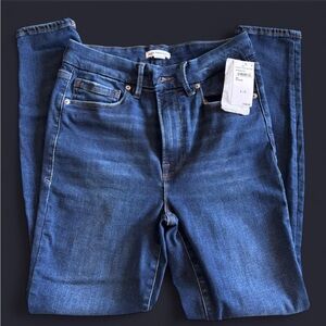 Good American Women’s Straight Leg Jeans - Dark Blue